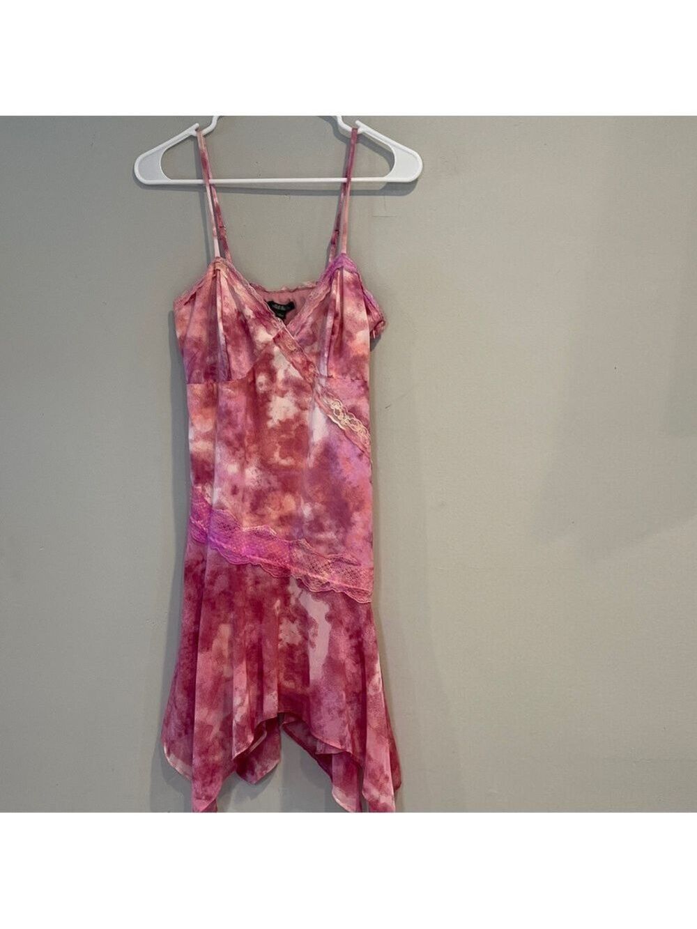 NWT Wild Fable Asymmetrical Midi Slip Dress - Pink Size Small - Picture 4 of 9